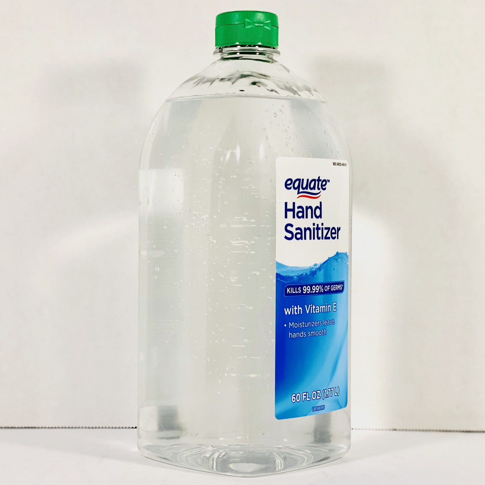 (2) Equate Moisturizing Hand Sanitizer with Vitamin E, 60 fl oz = 120