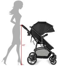 2-In-1 Foldable Pushchair Newborn Infant Baby Stroller image 8