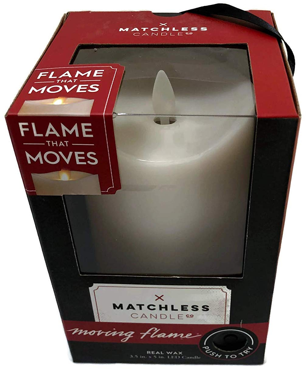 Matchless Candle Company, Moving Flame 3.5' X 5' LED Candle Candles & Candle Accessories