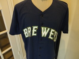 Vintage 90's Russell Athletic Blue 50 -50 MLB Baseball Jersey Adult L Rare Usa - $49.49