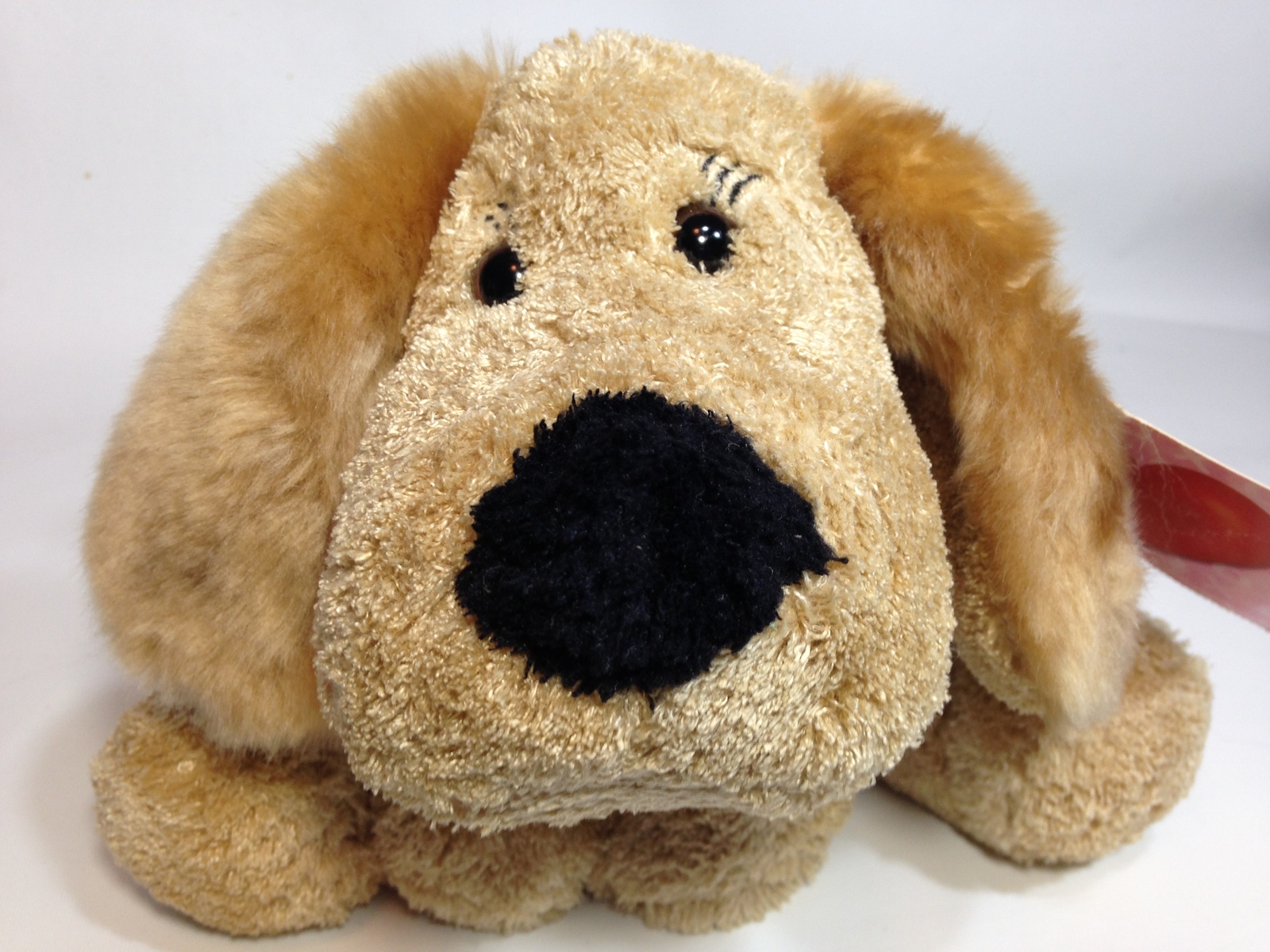 Valentine's CVS Tan Puppy Dog Plush Stuffed Bean Toy Red Heart & Bow ...