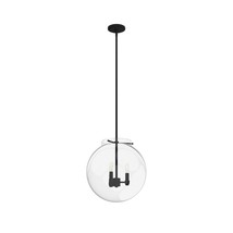 Hunter Sacha 3-Light Natural Iron Modern/Contemporary Clear Glass Globe LED  - $297.99