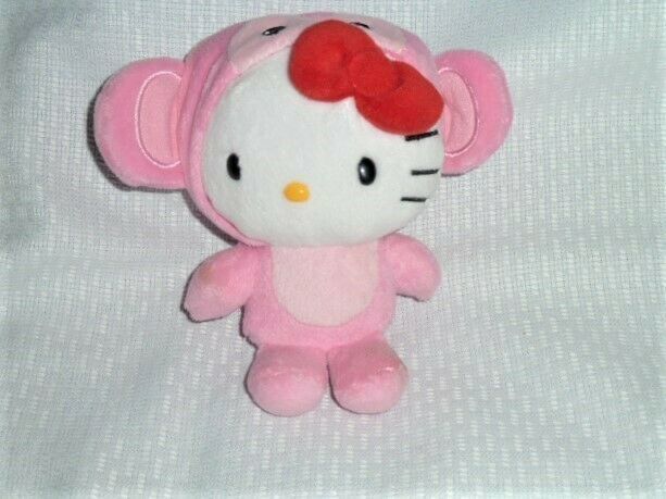 Sanrio Hello Kitty in pink skirt 9/" Plush Toy Christmas gift Stuffed Animal Doll