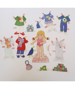 Vintage My Buddy Kid Sister Paper Doll &amp; outfits 1986 - $19.99