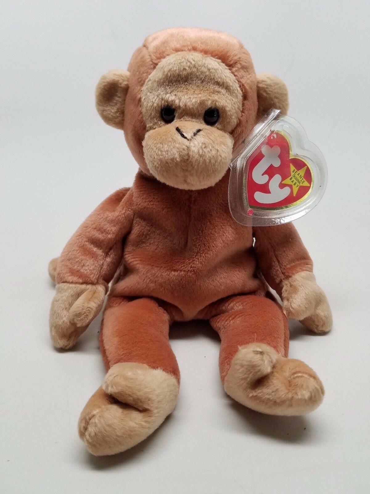 TY Beanie Baby Babies BONGO Monkey Clean w/ Tags 1995 Bongo - Retired