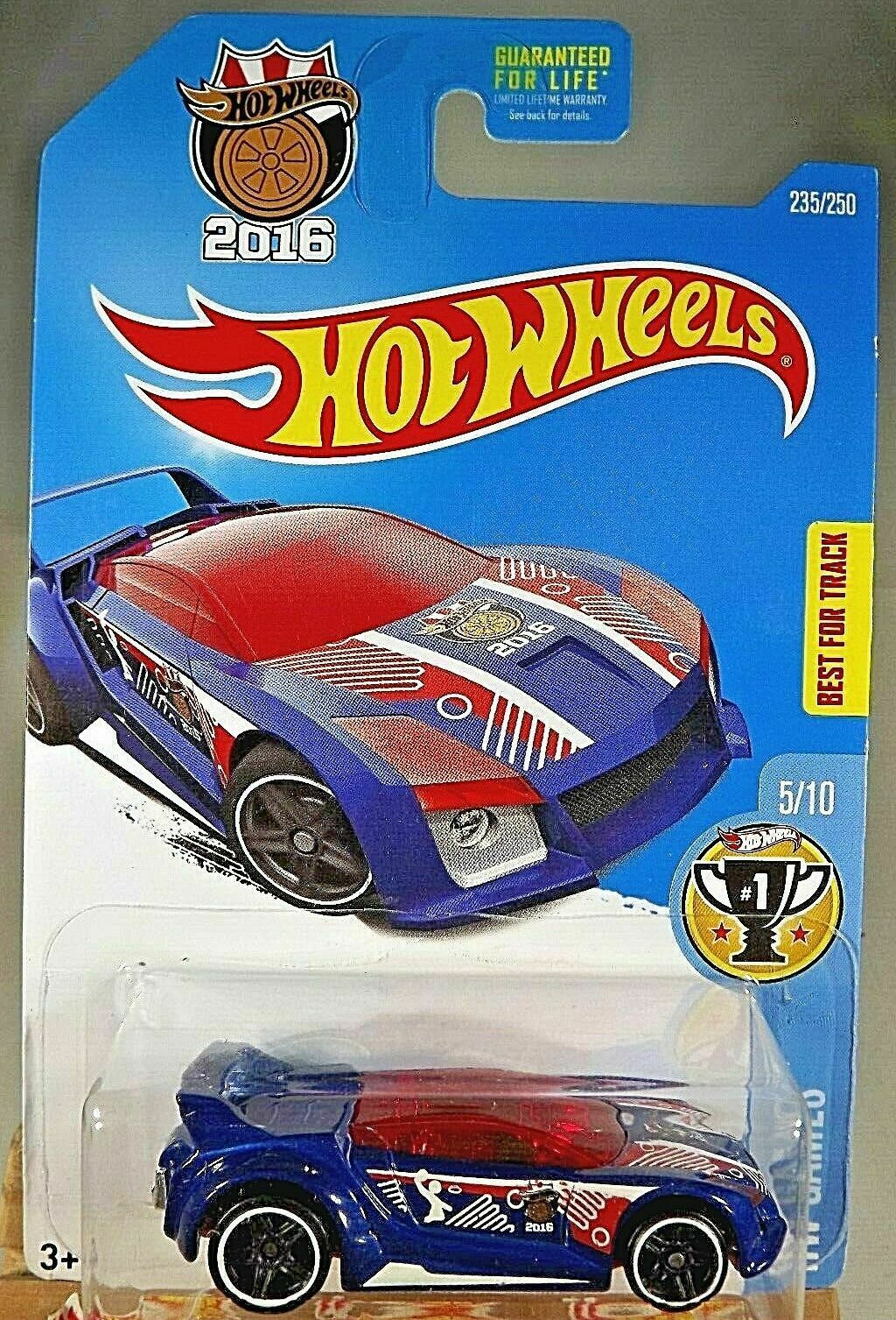 2016 Hot Wheels #235 HW Games 5/10 QUICK N' SIK Dark Blue w/Black Pr5 ...