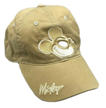 Vintage Disneyland Mickey Mouse Sunglasses Gold Hat Cap Youth Adjustable - $18.54
