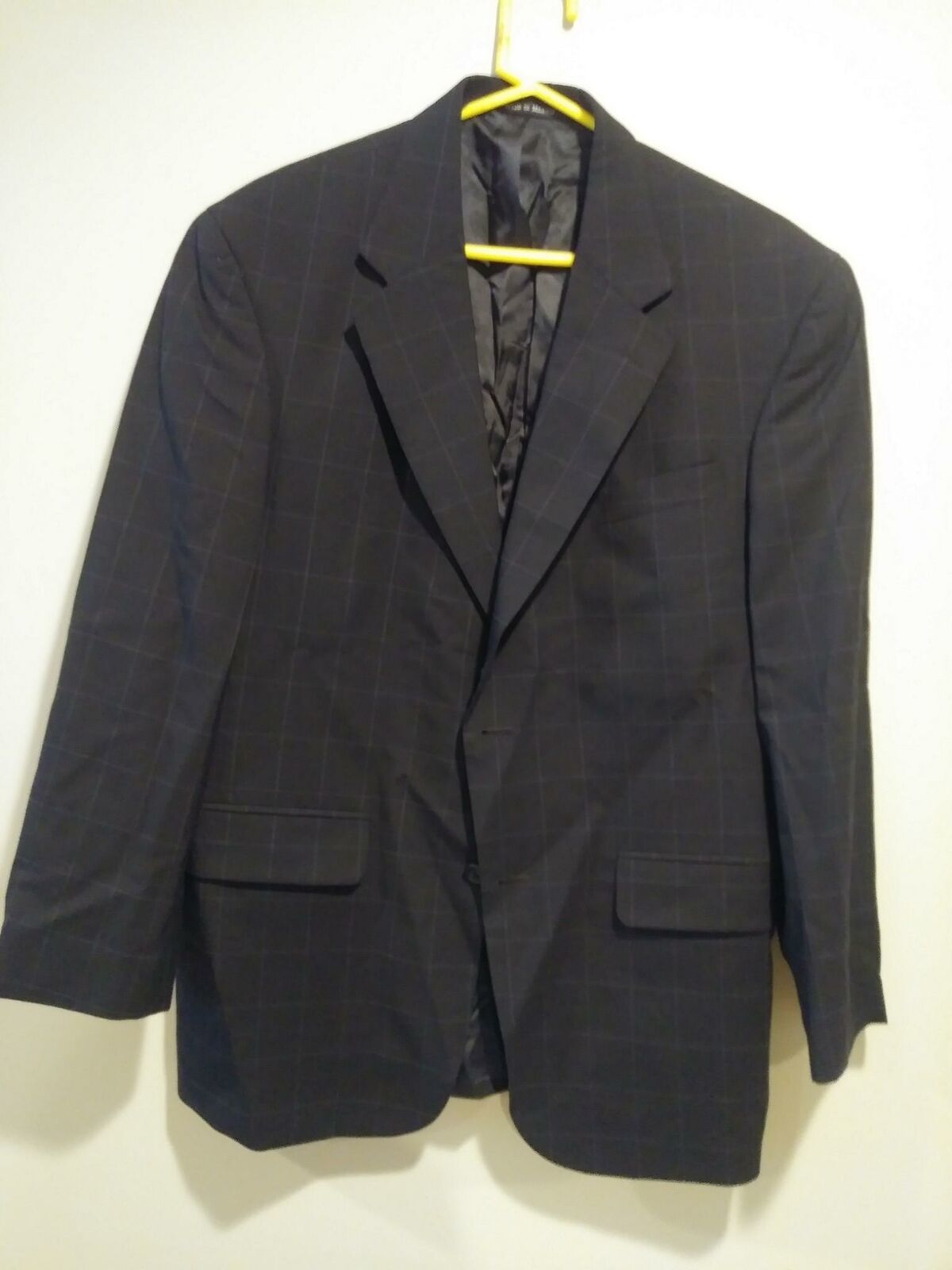 Lands End Men's Suit Coat Jacket Blazer Size 41R, Dark Blue - Wool ...