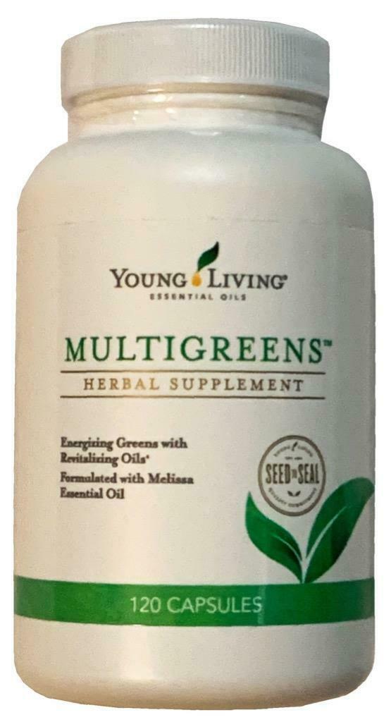 NEW Young Living Multigreens Herbal Supplement 120 Capsules Vitamins ...