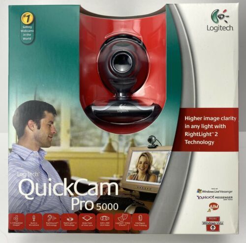 gås sammensværgelse badminton Logitech QuickCam Pro 5000 Webcam Windows and 17 similar items