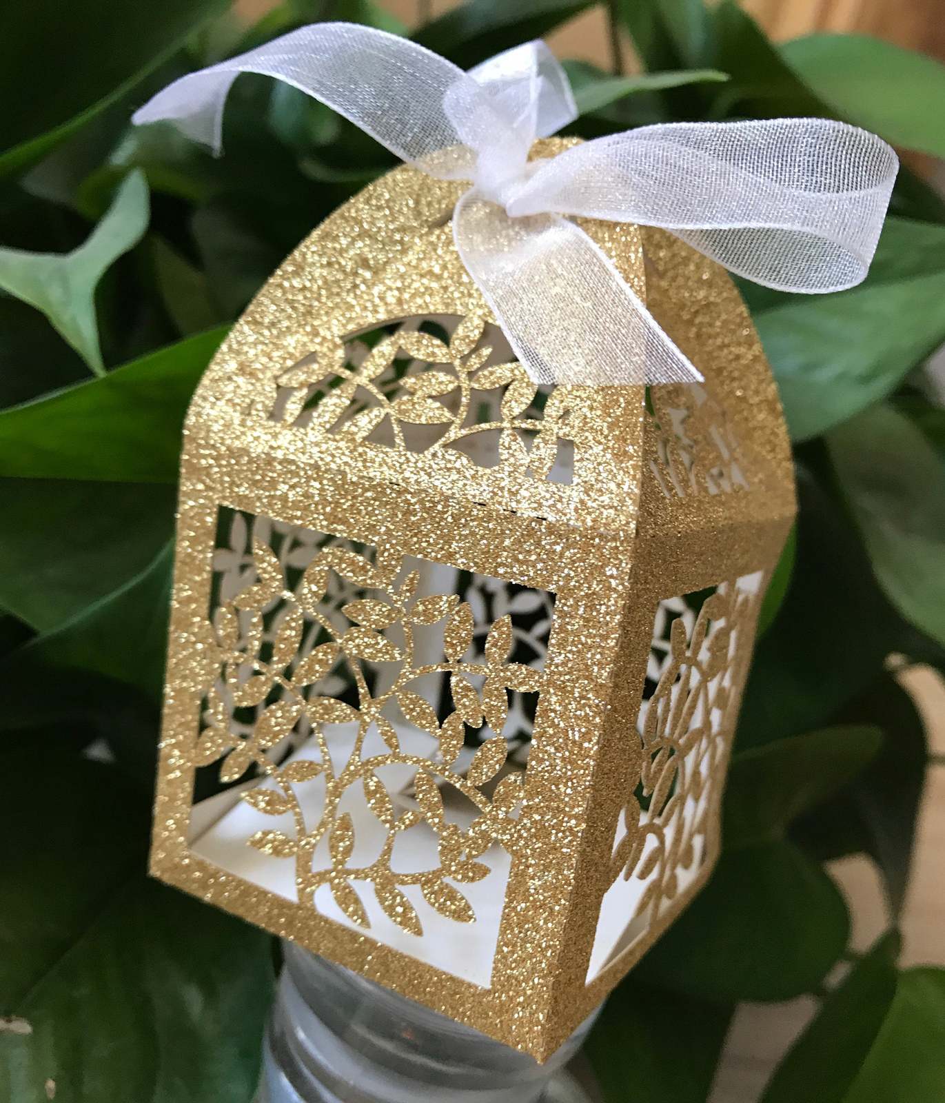 100*Gold Laser Cut Wedding Gift Box,Chocolate Boxes for Engagement Bridal Shower