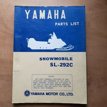 YAMAHA Snowmobile SL-292C Parts List Manual 1972 - $18.38