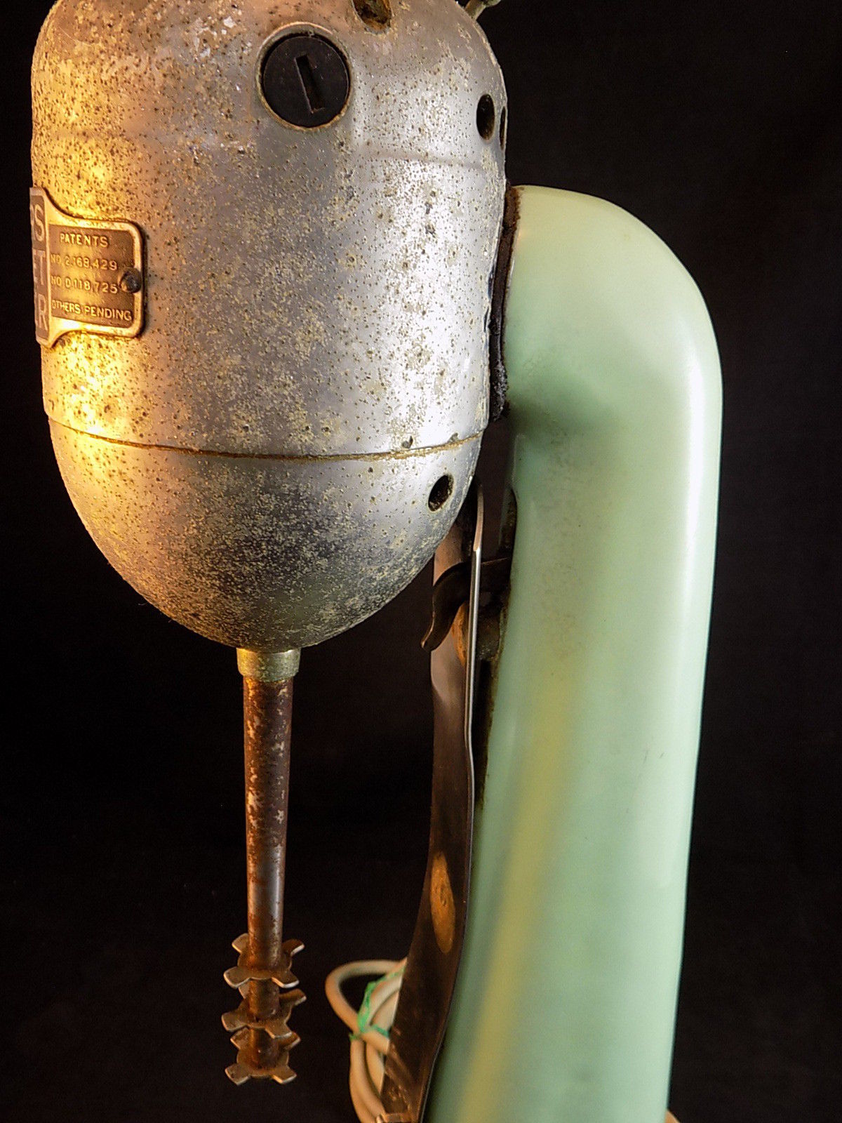 VINTAGE MYERS 2 SPEED BULLET MIXER Sea Foam Green MILKSHAKE MALT MAKER