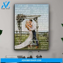 Wedding Vows Photo Memorial Canvas - $49.99