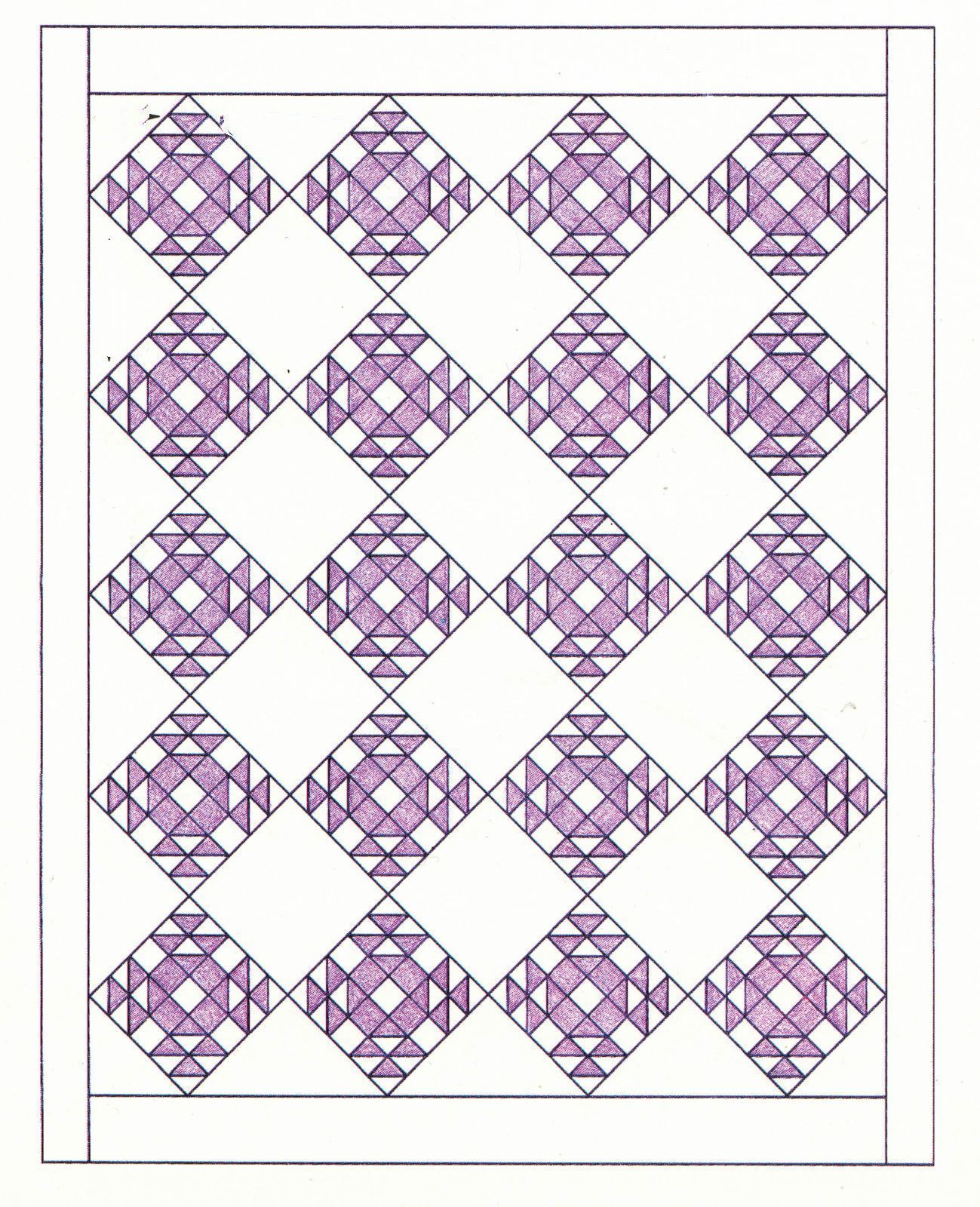 Spinning Spools Applique Wedding Ring Quilt Pattern Flexible Plastic