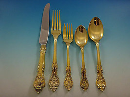 King Edward by Gorham Gold Sterling Silver Flatware Set Service 42 Pcs D... - $4,108.50