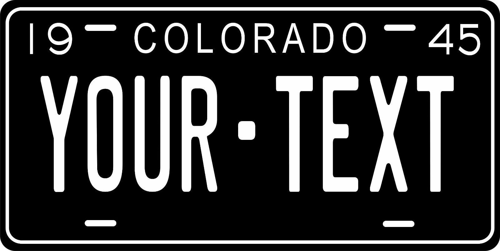 Colorado 1945 License Plate Personalized Custom Car Bike Motorcycle Moped Tag - $10.99 - $18.22