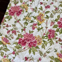 Pottery Barn Floral Duvet Cover Jacobean Pink Yellow Peonies Full/Queen - $85.66