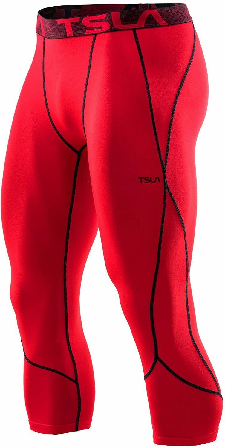 tsla men's thermal compression pants