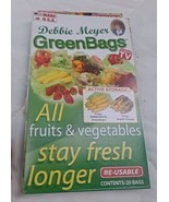 NOS Debbie Meyer Green Bags Fruit Veg - 20 Bags each box - Made in USA! - $16.82