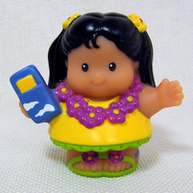 Fisher Price Little People MIA Hawaiian Girl Vacation Lil Movers Airplane - $3.50
