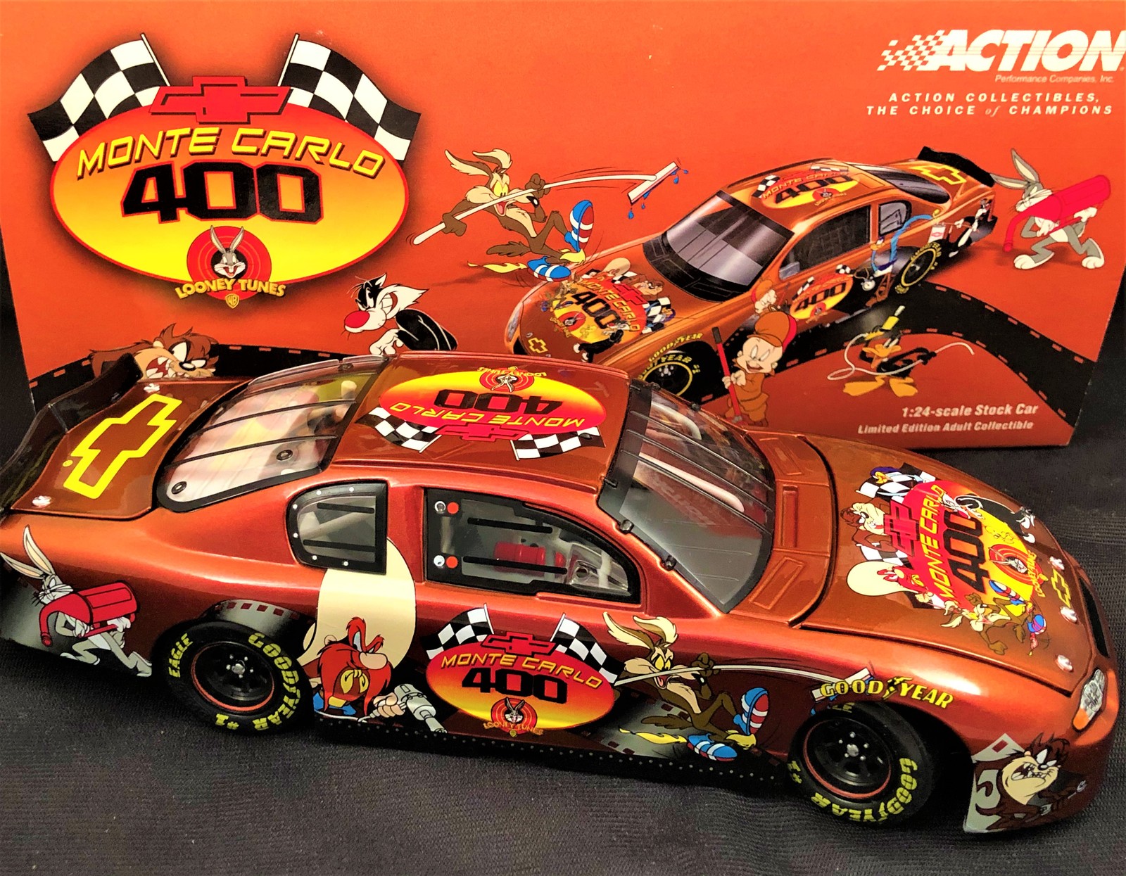 Action Racing NASCAR Jeff Gordon #24 2001 MONTECARLO Looney Tunes 1 24 Ship for sale online 