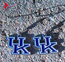 University of Kentucky Dangle Earrings, Sports Earrings - College Sports Fan - $3.95