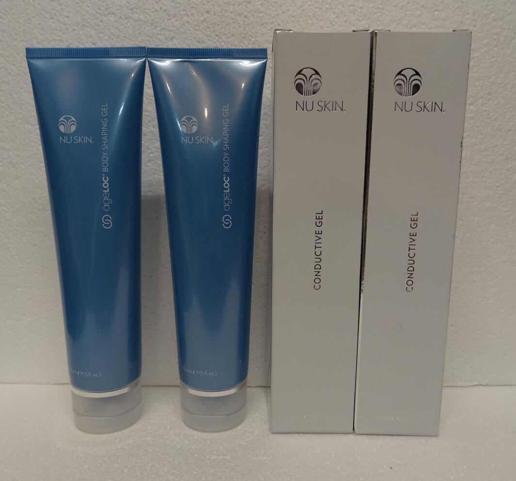 Two Pack: Nu Skin NuSkin AgeLoc Body Shaping Gel and Conductive Gel SEALED x2