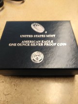 2018 W $1 AMERICAN SILVER EAGLE ONE OUNCE PROOF WITH BOX AND COA - $81.41