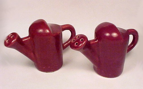 Primary image for Watering Can Salt Pepper Shakers Vintage Camark Art Pottery S and Ps Collectible