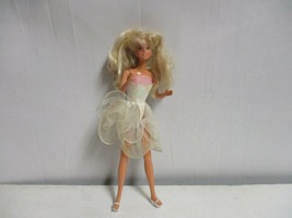Vintage 1975 Barbie Doll white Dress Malaysia  - $69.29