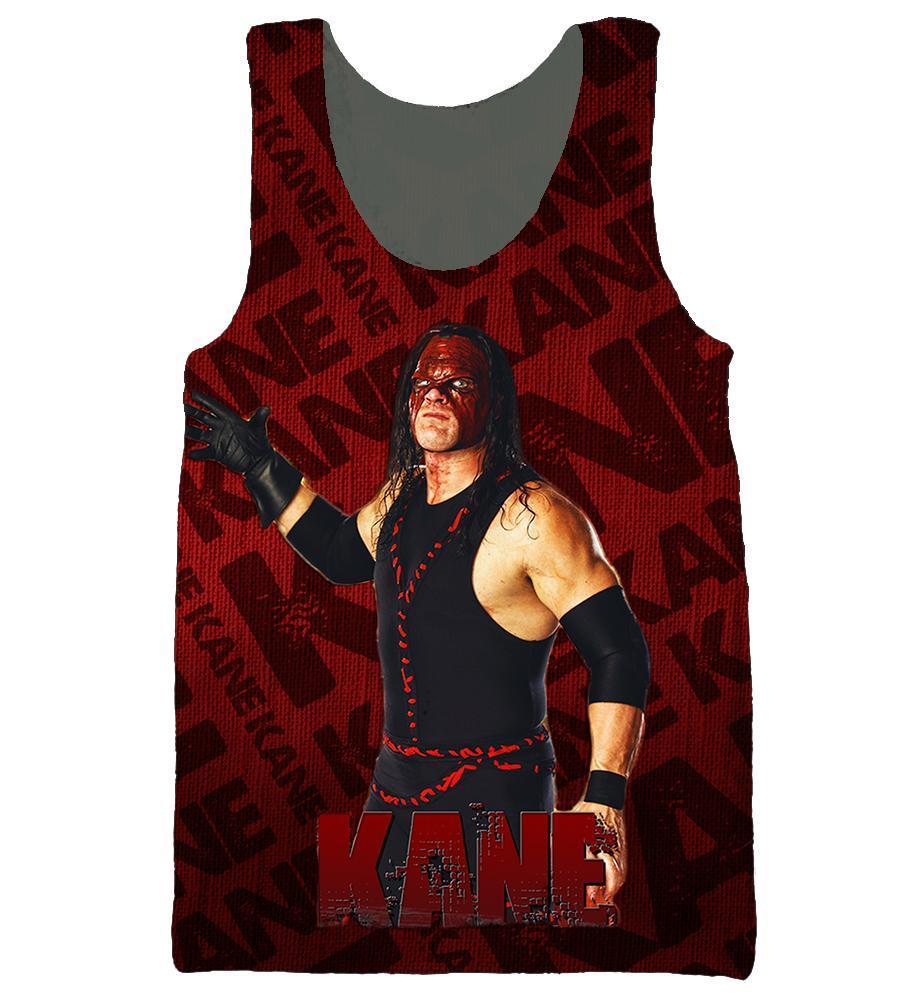 Wwe Kane 3d Hoodie T Shirt Sweatshirt Tank Top Sweatshirts