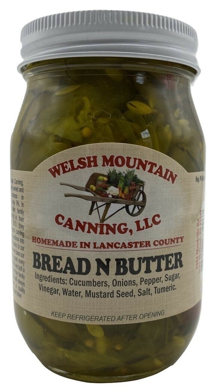 BREAD & BUTTER PICKLES Sweet Thin Slice Pickles 112 Quarts Amish