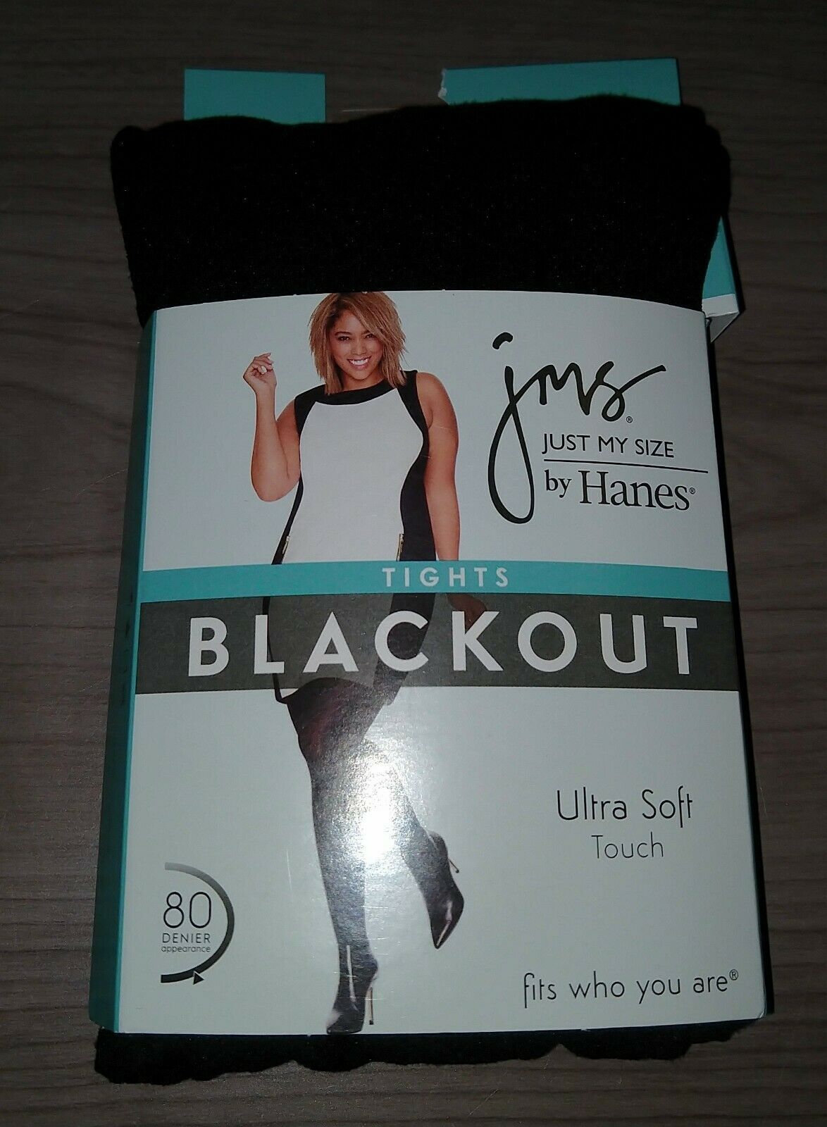 Just My Size Hanes JMS Plus Blackout Tights Stocking Lace Thigh High 1X