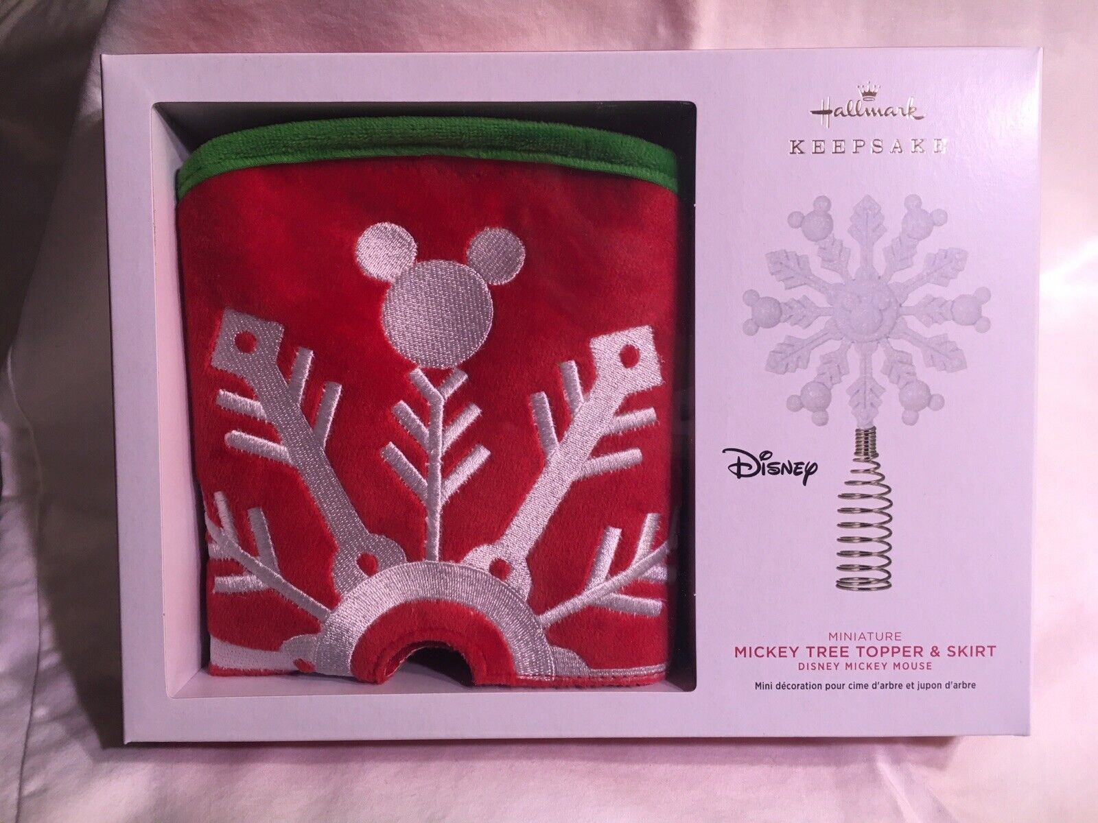Hallmark 2021 Disney Mickey Mouse Miniature Tree Topper and Christmas