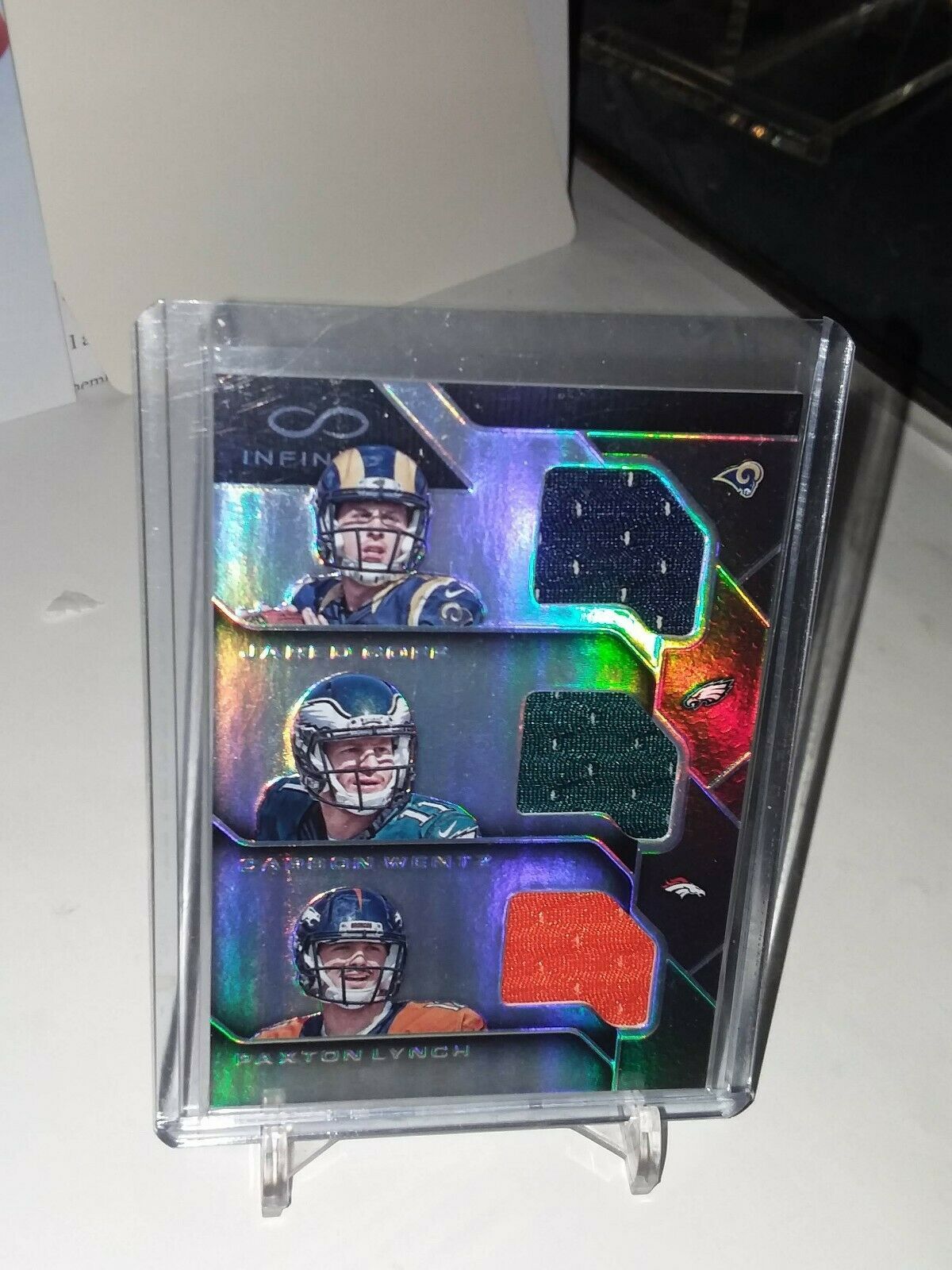 Primary image for 2016 Infinity Triple Materials Jared Goff - Carson Wentz - Paxton Lynch; # 53/88