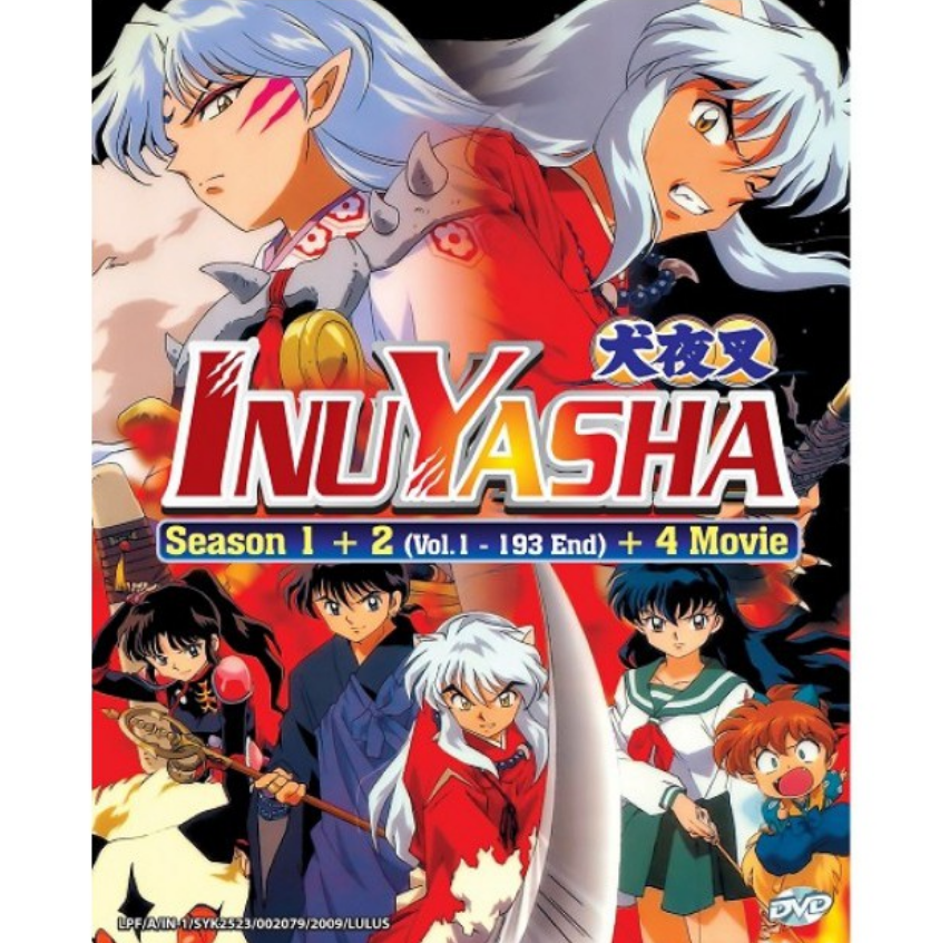 Anime Inuyasha (Season 1 + 2 & 4 MOVIE) DVD + EXTRA GIFT (English Subtitle)