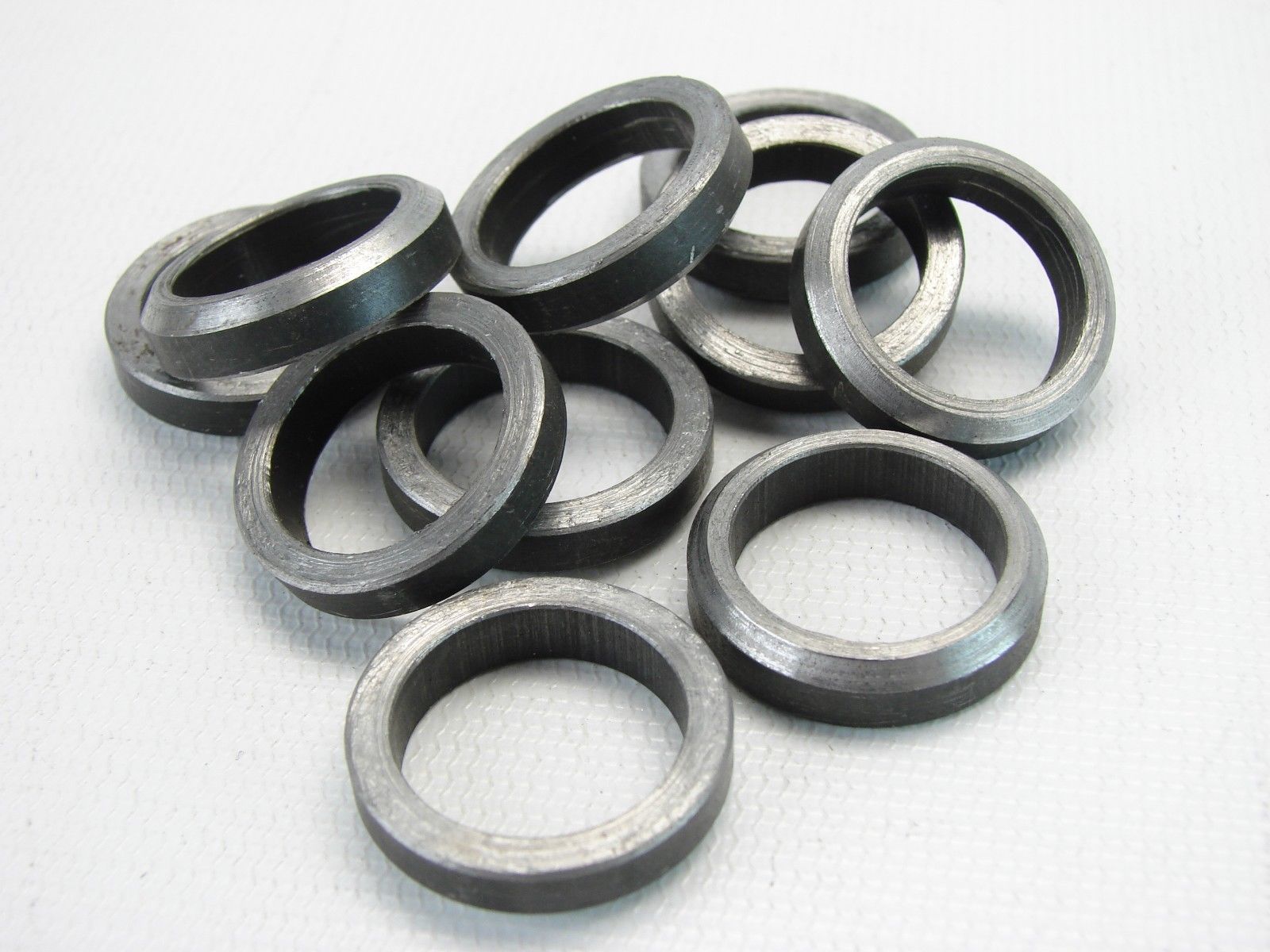 50x Kaschierperlen Verdeckperlen Crimp Cover DIY Basteln platinfarbig 5mm sz458
