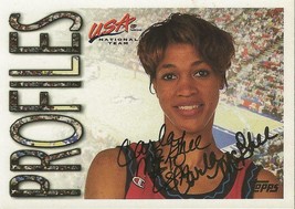 Carla McGhee 1995 Topps USA Basketball Autograph #20 Tennessee