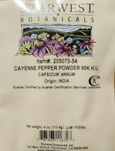 Starwest Botanicals Cayenne Pepper Powder 90k H. U. | 4 Ounces | Capsicu... - $7.35
