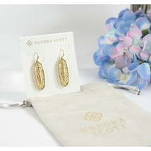 Kendra Scott Brenna Gold Filigree Statement Drop Dangle Earrings NWT - $58.91