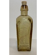Vintage Amber Wheaton Straubmullers Elixir Tree of Life Mini Glass Bottle - $18.99
