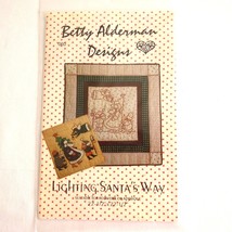 Vintage 1999 Quilt Applique Pattern Betty Alderman Designs Lighting Sant... - $14.24