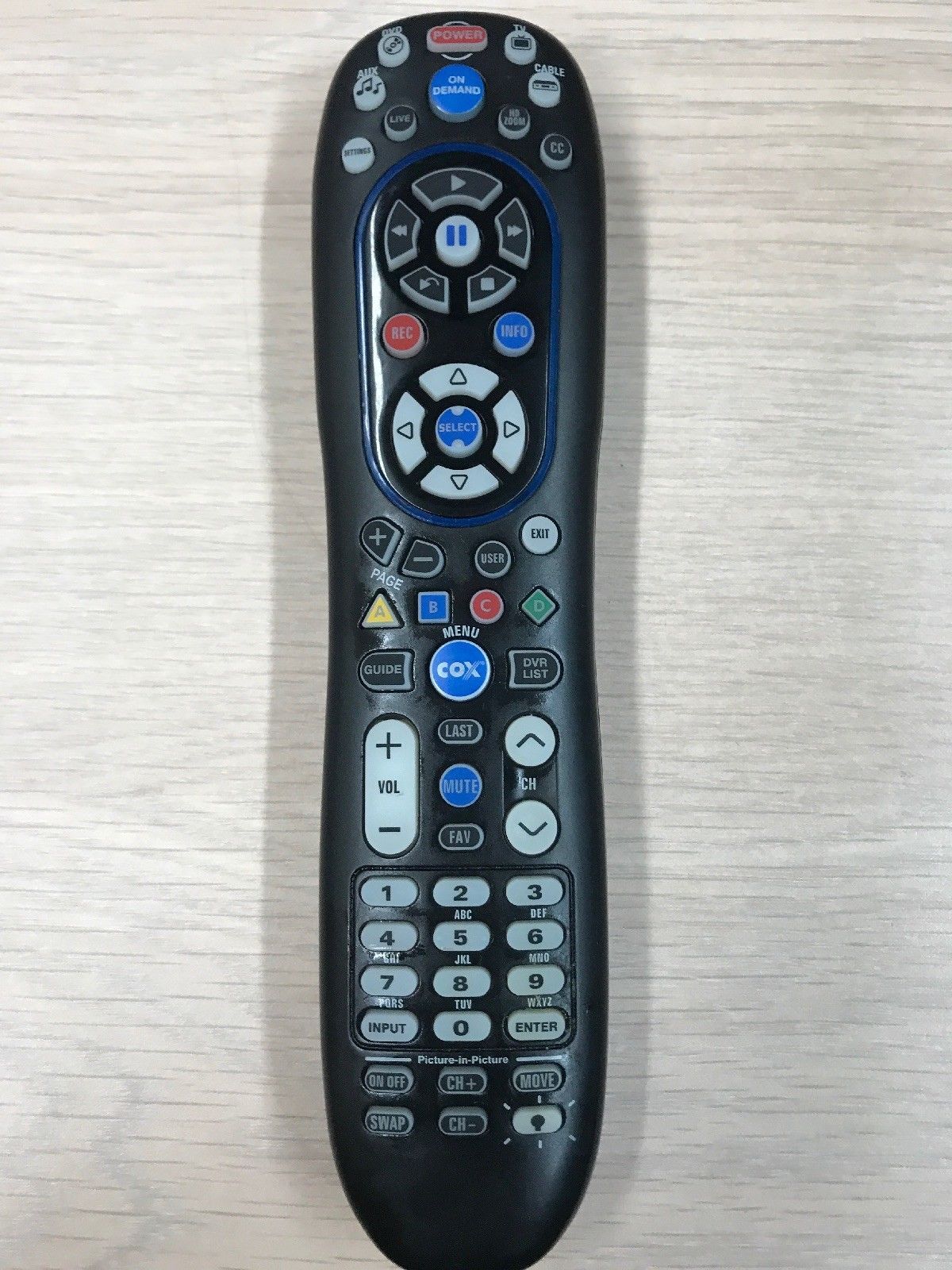 Cox URC8820CISCO Universal Remote Control Tested & Cleaned (Q3