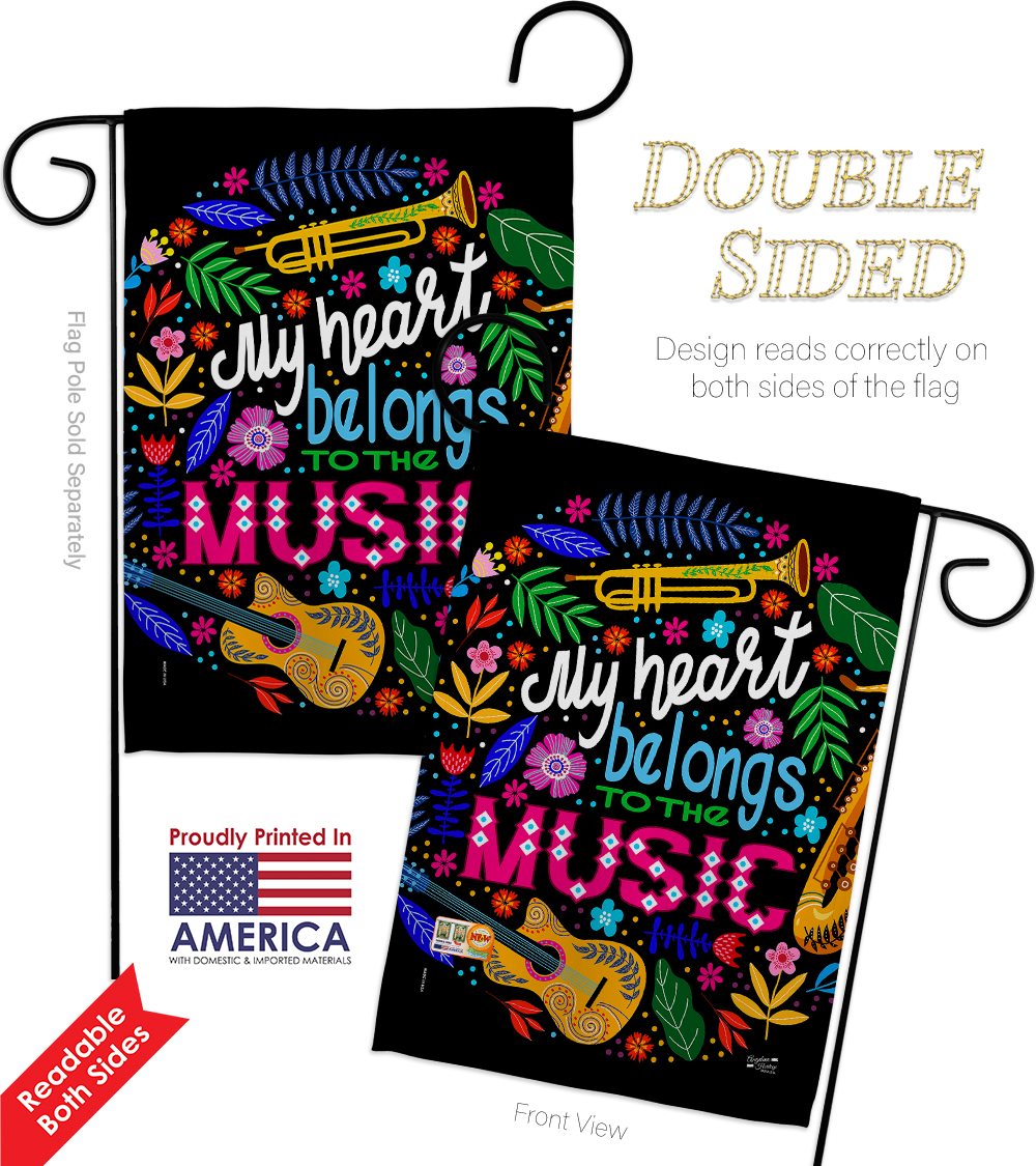 Belongs to Music - Impressions Decorative USA Vintage Applique Garden