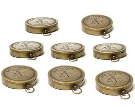 Set Of 10 American Boy Scout Compass Antique Vintage Brass Compass