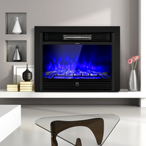 28.5 Inch Electric Recessed Mounted Standing Fireplace Heater image 9