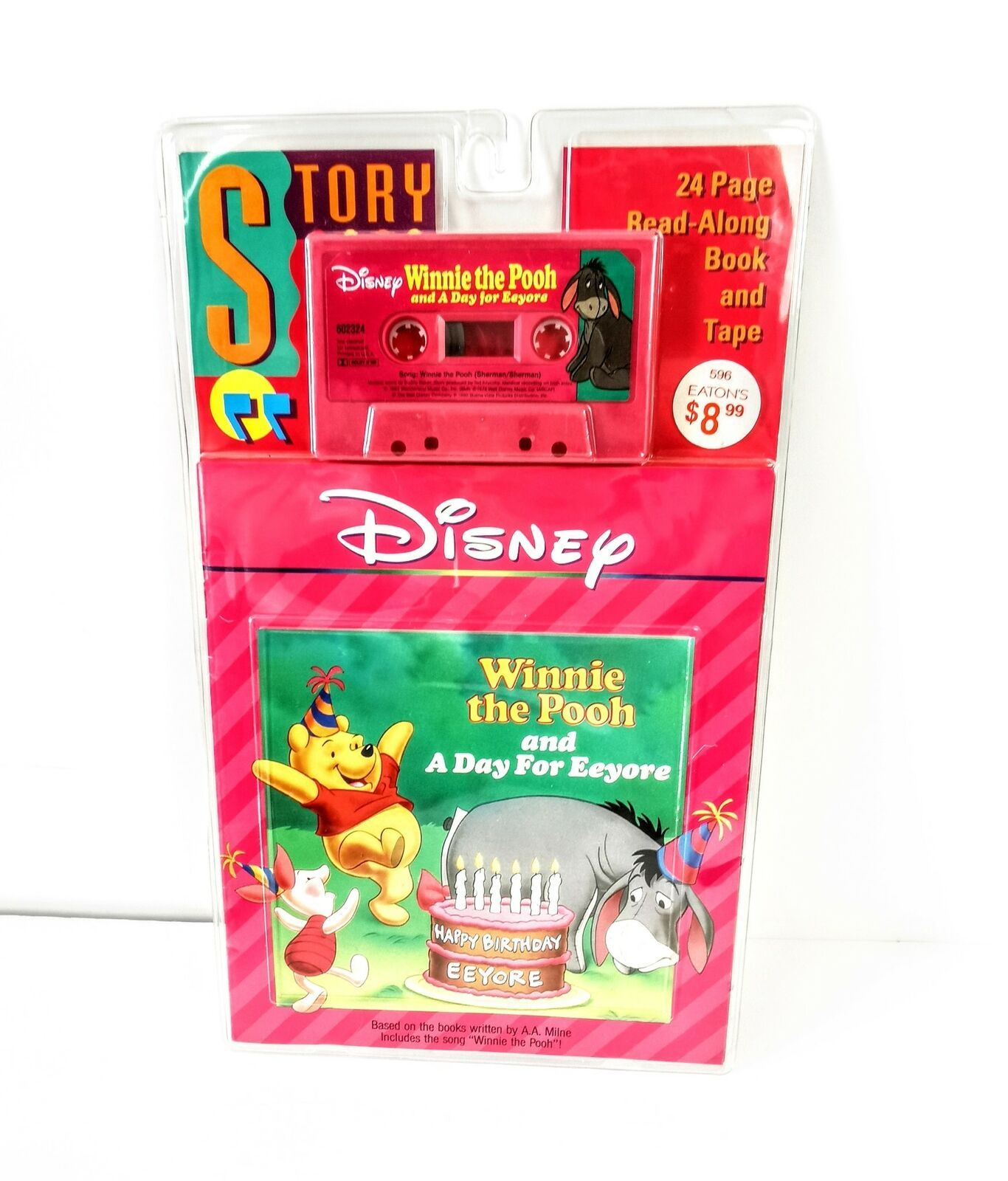 Disney Read Along Winnie The Pooh And A Day For Eeyore & Cassette ...