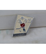 Vintage Hockey Pin - Dynamo Moscow Hockey Player - Stamped Pin - $19.00