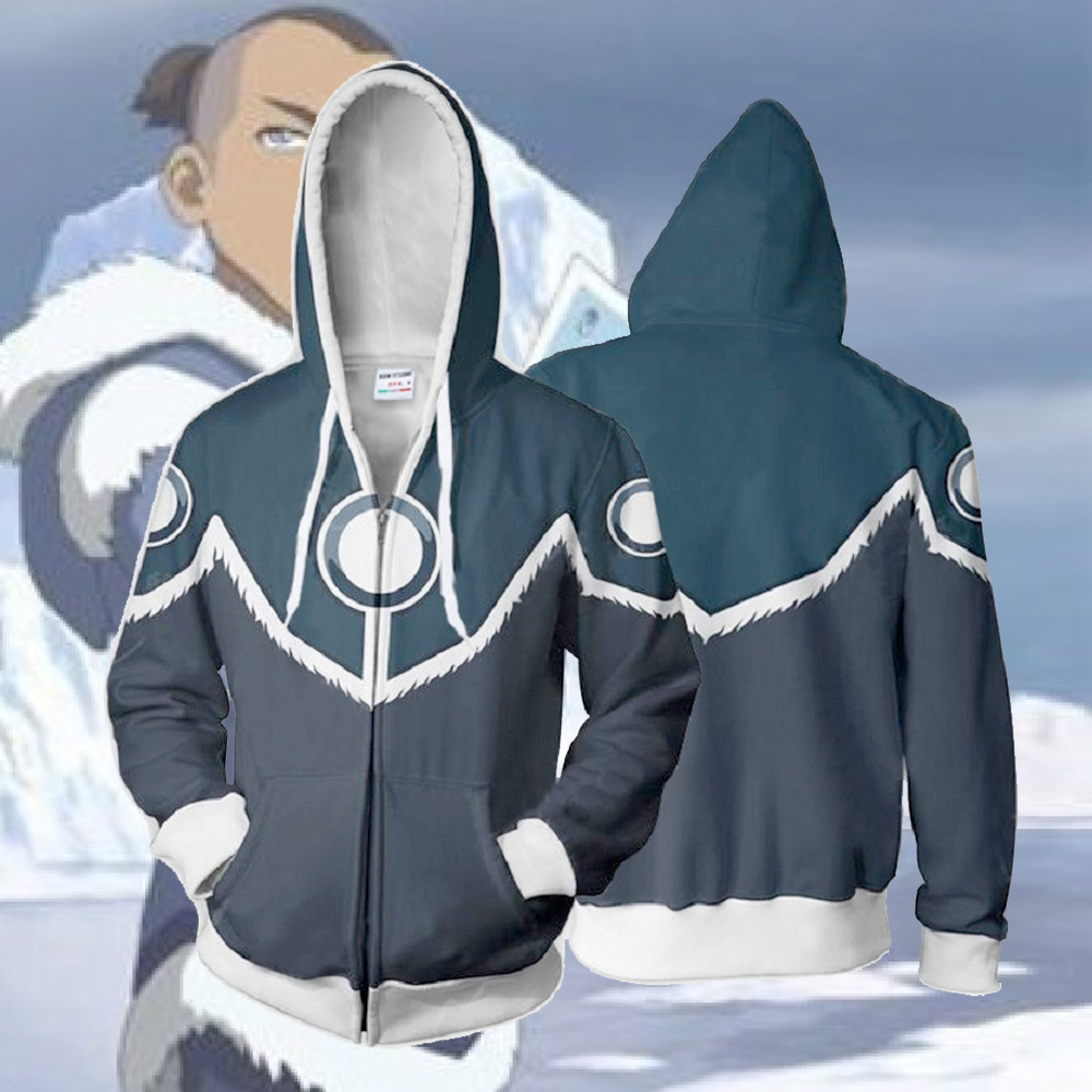 Avatar The Last Airbender Sokka Zipper Hoodie Sweatshirt - Hoodies